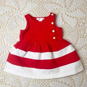 Janie and Jack Baby Girl 3-6 Months '15 French Valentine Striped Ponte Dress